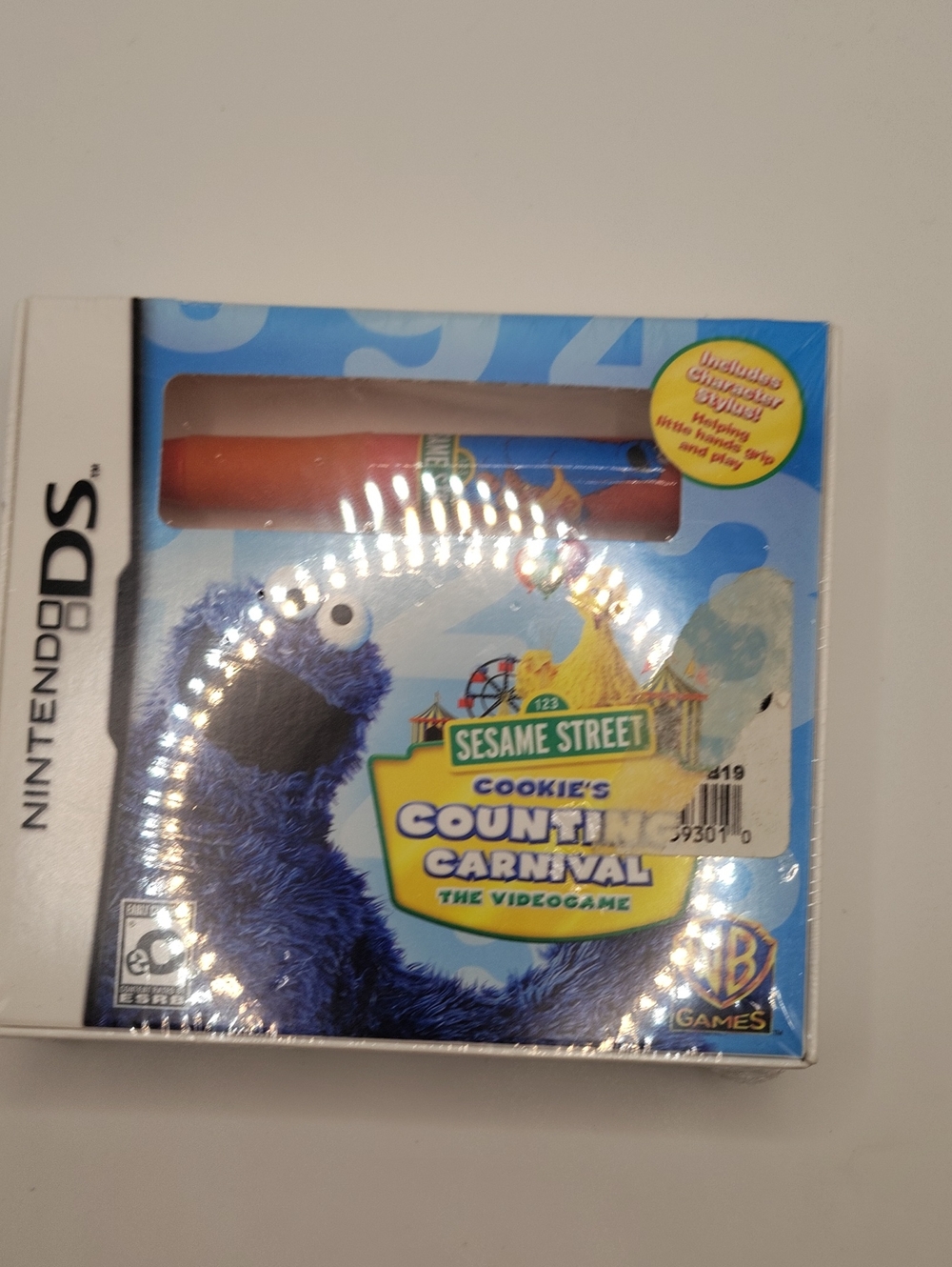 NEW SEALED Sesame Street Cookies Counting Carnival Nintendo DS Game w/ Stylus